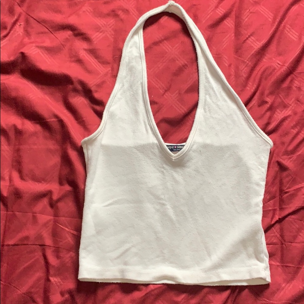 Brandy White halter top